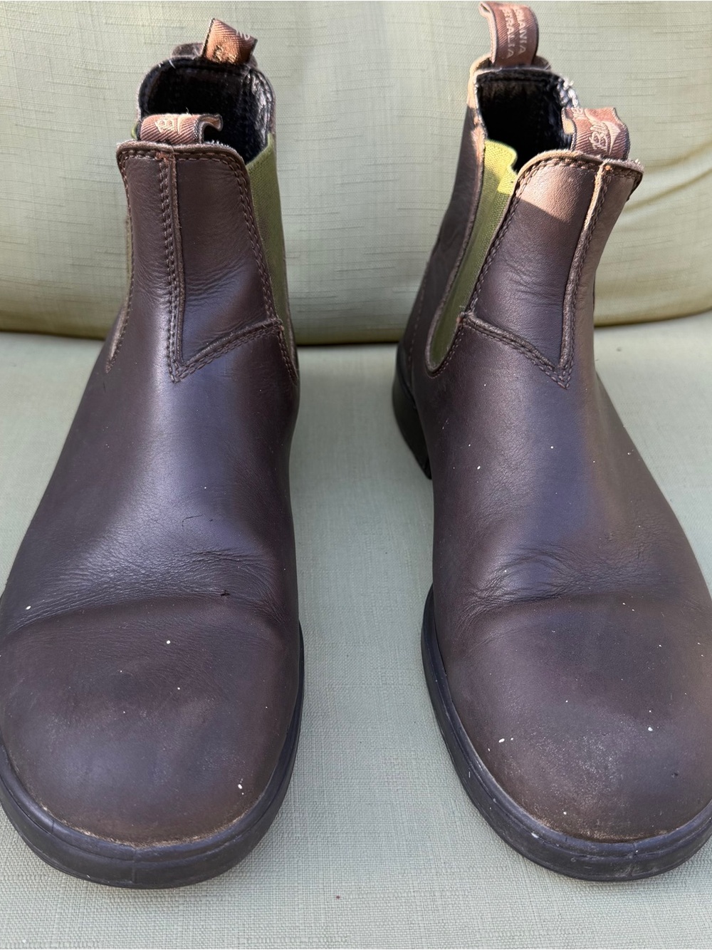 Vintage Blundstone Tasmania Australia Brown Leather Chelsea Boots Size 12